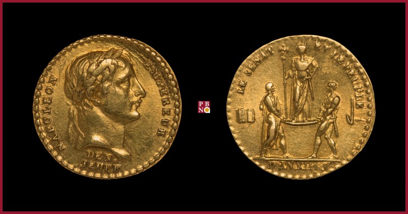 France, Napoleon (1804-1815), Coronation, GOLD medaillette, 1804, opus: D.V. Den...