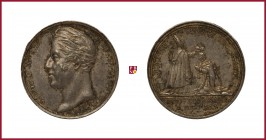 France, Charles X (1824-1830), Coronation, silver medaillette, 1825, Paris, opus: Gayrard, 2,21 g Ag, 13 mm, Wurzbach 4334
Extremely Fine (Spl)