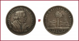 Germany, Nuremberg (1717), silver medaillette in size of ducat (Martin Luther; commemorating the 200th anniversary of the Reformation), opus: P.H. Ph....