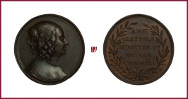 Great Britain, Elizabeth Claypole (1629-1658), second daughter of Oliver Cromwell, copper medal, c. 1750, 20,37 g Cu, 34,5 mm, opus: J. Kirk after T. ...