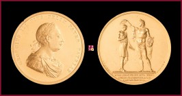 Great Britain, George III (1760-1820), GOLD medal, (1811), 94,90 g Au, 53 mm, opus: J. Kirk/T. Wyon/N. Marchant, William Frederick, Duke of Gloucester...
