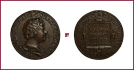 Italy, Bracciano, Paolo Giordano II Orsini (1591-1621), bronze medal, 1621, 12,61 g Cu/Ae, 31 mm, opus: J.J. Kornmann (Augsburg), bust right/cartouche...