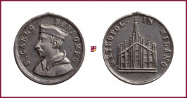 Italy, Milan, Carlo Borromeo (1538-1584), religious tin token from 19th Century, 1,56 g Sn, 15 mm, Wurzbach 4231
Uncirculated (Fdc)