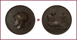 Italy, Milan, Napoleon I (1804-1815), bronze medal, 1805, 41,07 g Cu/Ae, opus: L. Manfredini, Capture of Vienna and Pressburg, helmeted head left/ Aus...