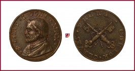 The Papal States, Linus I (67-76), restitution cast bronze medal (18th Century), 25,71 g Cu, 42 mm, see CNORP I, pp. 44, 45, 46, probably reverse no. ...