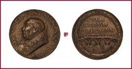The Papal States, Sixtus IV (1471-1484), CONTEMPORARY CAST bronze medal, undated (1473), 35.37 gr, 40.4 mm, opus: Lysippus the Younger, bust left/Pont...