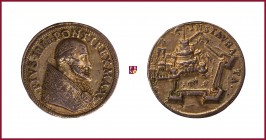 The Papal States, Pius IV (1559-1565), original struck silver medal (1561), 12.71 gr., 30 mm, opus: Alessandro Cesati (called Il Greco or Il Grechetto...