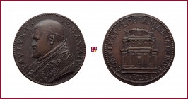 The Papal States, Paul V (1605-1621), struck bronze medal (Mazio restrike, 19th Century), 15.03 gr., 32 mm, opus: Giorgio Rancetti, Construction of Ca...