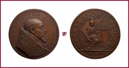 The Papal States, Urban VIII (1623-1644), struck bronze medal A. XXI (19th Century restrike), 41.37 gr., 40 mm, opus: Gaspare Mola, Urbino incorporate...