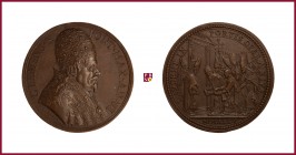 The Papal States, Clement X (1670-1676), struck bronze medal, (1675), 29.16 gr, 41 mm, opus: G. Hamerani and G. Lucenti, Opening of Holy Door 1675;
b...