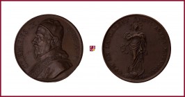 The Papal States, Clement X (1670-1676), struck bronze medal (restrike), (1670-71), later 24.94 gr., 36 mm, opus: A. Hamerani, Immaculate Conception b...