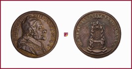 The Papal States, Alexander VIII (1689-1691), silver medal, 1690, 14,24 g Ag, 30 mm, opus: G. Hamerani, Election, bust right/Saint Peter’s throne, Mis...