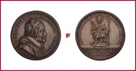The Papal States, Alexander VIII (1689-1691), silver medal, 1690, 21,24 g Ag, 37 mm, opus: G. Hamerani, Canonization of Lorenzo Giustinian, bust right...