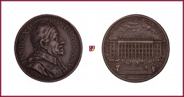 The Papal States, Innocent XII (1691-1700), silver medal, 1696, 19,93 g Ag, 36 mm, opus: G. Hamerani, New Custom’s Building, bust right/Customs Palace...