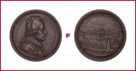 The Papal States, Clement XI (1700-1721), modern (restrike with original rusty dies or new dies from an old model) medal (1703), 58,82 g (white metal)...