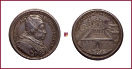 The Papal States, Clement XI (1700-1721), silver annual medal, 1715, 28,18 g Ag, 39 mm, opus: E. Hamerani, Restoration of Saint Clement Church, bust r...