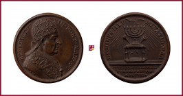 The Papal States, Benedict XIII (1724-1730), bronze medal, 1724, 13,39 Cu, 30 mm, opus: E. Hamerani, bust right/altar with Menorah, Miselli 183
Extre...