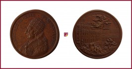 The Papal States, Benedict XIII (1724-1730), bronze medal, 1725 (reverse die from the year 1674), 30,09 g Cu, 40 mm, opus: E. and G. Hamerani, Holy Ye...