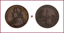 The Papal States, Clement XIII (1758-1769), silver annual medal A. IV, 1762, 20,16 gr., 36 mm, opus: O. Hamerani, bust left/pontifical fleet in Civita...