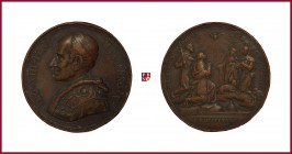 The Papal States, Leo XIII (1878-1903), bronze medal, 1882, 40,12 g Cu/Ae, 44 mm, opus: F. Bianchi, Canonization of four saints (Lorenzo Russo da Brin...