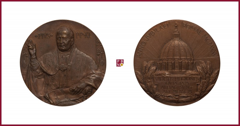 The Papal States/Vatican, Pius XI (1922-1939), bronze medal, 14,12 g Cu, 34 mm, ...