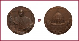 The Papal States/Vatican, Pius XI (1922-1939), bronze medal, 14,12 g Cu, 34 mm, opus: E. Bonisegna/C. Mezzana/F. Lorioli, Jubilee year 1925, frontal b...