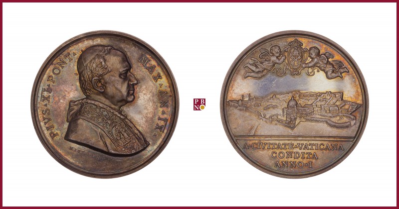 Vatican, Pius XI (1922-1939), silver medal, 1930, 39,17 g Ag, 44 mm, opus: A. Mi...