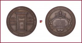 Vatican, Pius XI (1922-1939), silver medal, 1933/34, 39,45 g Ag, 45,5 mm, opus: A.S. Motti, Opening/Closing of The Holy Door, Holy Door/papal baroque ...