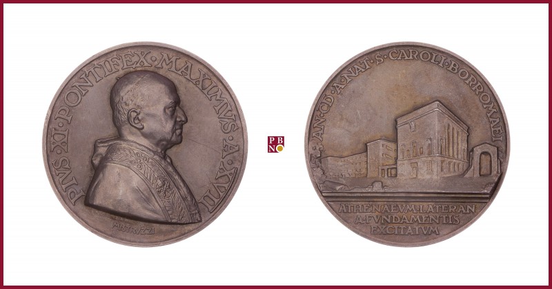 Vatican, Pius XI (1922-1939), silver medal, 1937, 39,85 g Ag, 44,3 mm, opus: A. ...