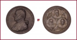 Vatican, Pius XI (1922-1939), silver medal, 1937, 39,70 g Ag, 44,5 mm, opus: A. Mistruzzi, Pontifical Academy of Sciences, bust left/portraits of Mich...