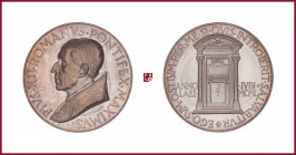 Vatican, Pius XII (1939-1958), silver medal, 1950, 37,92 g Ag, 44 mm, opus: A. Mistruzzi, Jubilee 1950, bust left/Holy Door, Rinaldi 144; Cusumano-Mod...
