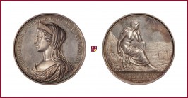 Italy, Duchy of Parma-Piacenza and Guastalla, Marie Louise (1815-1847), silver medal, (1842), 83,48 g Ag, 56 mm, opus: C. Voigt/D. Bentelli, Construct...