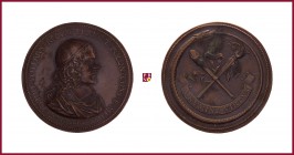 Italy, Rome, Guido Poterius (1619-?), physician and philosopher active in France and Poland, ORGINAL bronze medal, 1665, 19,14 gr., 41 mm, bust right/...