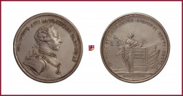 Italy, Kingdom of Sardinia, Vittorio Amedeo III (1773-1796), silver medal, 1773, 46,43 g Ag, 51 mm, opus: L. Lavy, The Beginning of Rule, bust right/J...