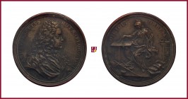 Italy, Tuscany, Andrea Farsetti (1655-1715), lawyer and diplomat, cast bronze medal, 1707, 120,70 g Cu/Ae, 86 mm, opus: M. Soldani Benzi, bust right/J...