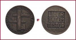 Italy, Trieste, silver medal, 1936, 52,51 g Ag, 51 mm, opus: M. Mascherini, Centenary 1836-1936, two ships, dates, vertical axe/Latin inscription, Cia...