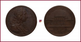Italy, Verona, Scipione Maffei (1675-1755), writer and antiquarian, founder of the Verona Museum, copper medal, 1755, 74,65 g Cu, 55 mm, opus: J.A. Da...