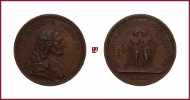 Italy, Verona, Francesco Donà (1744-1815), prefect of Verona, copper medal, 1780, 28,68 g Cu, 42 mm, opus: A. Guillemard, bust right/Justitia and Pax,...