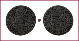 Leopold I (1657-1705), Taler, 1668, Hall, 28,5a g Ag, 42 mm, Herinek 627; Davenport 3240
About Extremely Fine (qSpl). Dark patina.