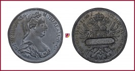 Maria Theresia (1740-1780), modern tin copy of a taler 1780, attire decoration, compare Herinek 514
Extremely Fine (Spl).