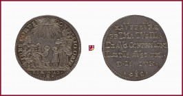 Germany, Bavaria, city of Kaufbeuren, silver coin in a size of a ducat, (1730; Augsburg), commemorating 200 years of Confessio Augustana, 2,36 g Ag, 2...