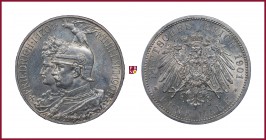 Germany, Prussia, Wilhelm II (1888-1918), 5 Mark, 1901, Berlin, 27,77 g Ag, 38 mm, KM # 526; Jaeger 106; Davenport 790
Insignificant scratch on Obv.,...