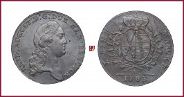 Germany, Saxony, Friedrich August III (1763-1806), Taler, 1783, Dreseden, 27,94 g Ag, 40 mm, Davenport 2696
Good Extremely Fine (Spl+).