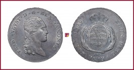 Germany, Saxony, Friedrich August I. (1806-1827), Taler, 1816, Dresden, 28,09 g Ag, 39 mm, Davenport 854; Jaeger 22
Good Extremely Fine (Spl+).