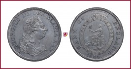 Great Britain, George III (1760-1820), 5 Shilling (Dollar), 1804, 27,02 g Ag, 40 mm, Spink 3768; Davenport 101
Extremely Fine (Spl).