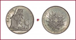 Switzerland, Schwyz, 5 Franken, 1867, 25,03 g Ag, 37 mm, HMZ 1247; Davenport 383
Minor contact marks, otherwise Good Extremely Fine. (Minimi segnetti...