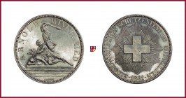 Switzerland, Confederation, Stans-Nidwald, 1861, Swiss Shooting Taler, 24,90 g Ag, 37 mm, HMZ 1244
Extremely Fine (Spl).