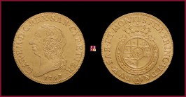 Duchy of Savoy, Carlo Emanuele III (1730-1755/1773), Doppia Nuova, 1757, Turin, 9,59 g Au, 26 mm, MIR Savoia 943c, Fr. R
Obv: few light hairlines, ot...