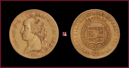 Kingdom of Sardinia, Vittorio Emanuele I (1800-1821), 20 Lire, 1820, Turin, Au, 21 mm, MIR Savoia 1028e
Good Very Fine (BB+)
