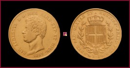 Kingdom of Sardinia, Carlo Alberto (1831-1849), 20 Lire, 1831, Genoa, MIR Savoia 1045a (FERT)
Very Fine (BB).